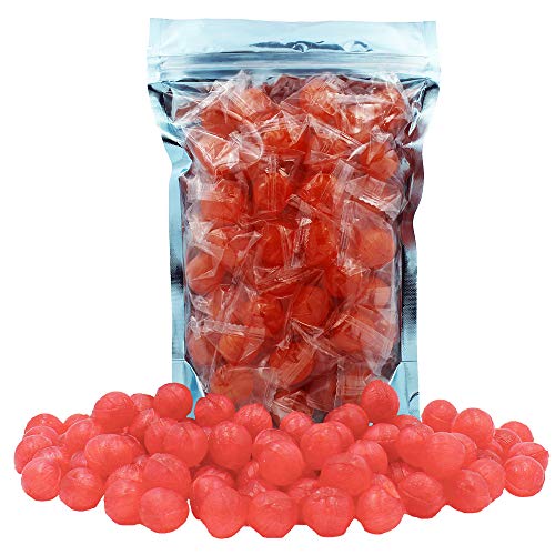 Fruidles Sour Fruit Flavored Balls, Hard Candy Balls, Kosher, Individually Wrapped (Orange, 8oz Bag)