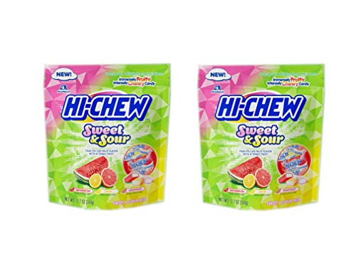 Fusion Select 2 Packs Hi-Chew Sensationally Chewy Japanese Fruit Candy, Sours & Sweets, 12.7 Ounce