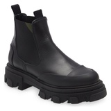 Ganni Calf Leather Low Chelsea Boot_BLACK