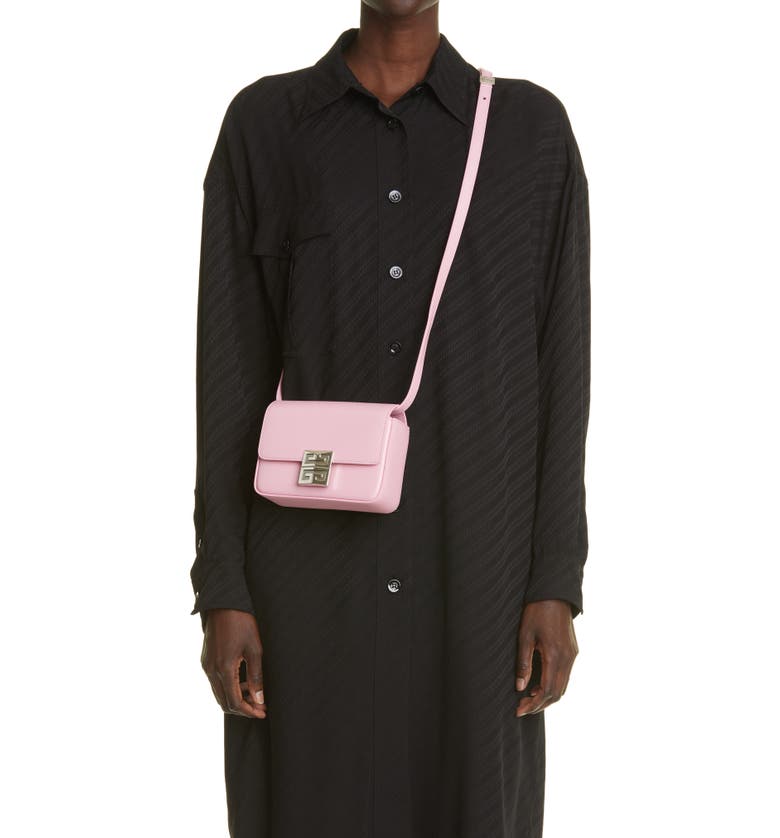 지방시 Givenchy Small 4G Leather Crossbody Bag_BABY PINK