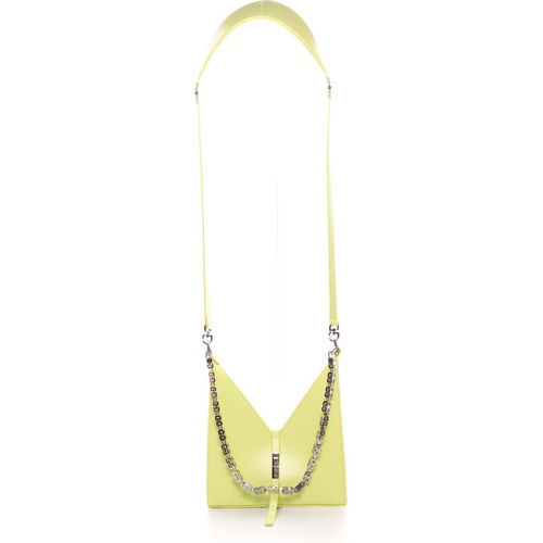 지방시 Givenchy Mini Cutout Chain Strap Leather Crossbody Bag_ACID YELLOW