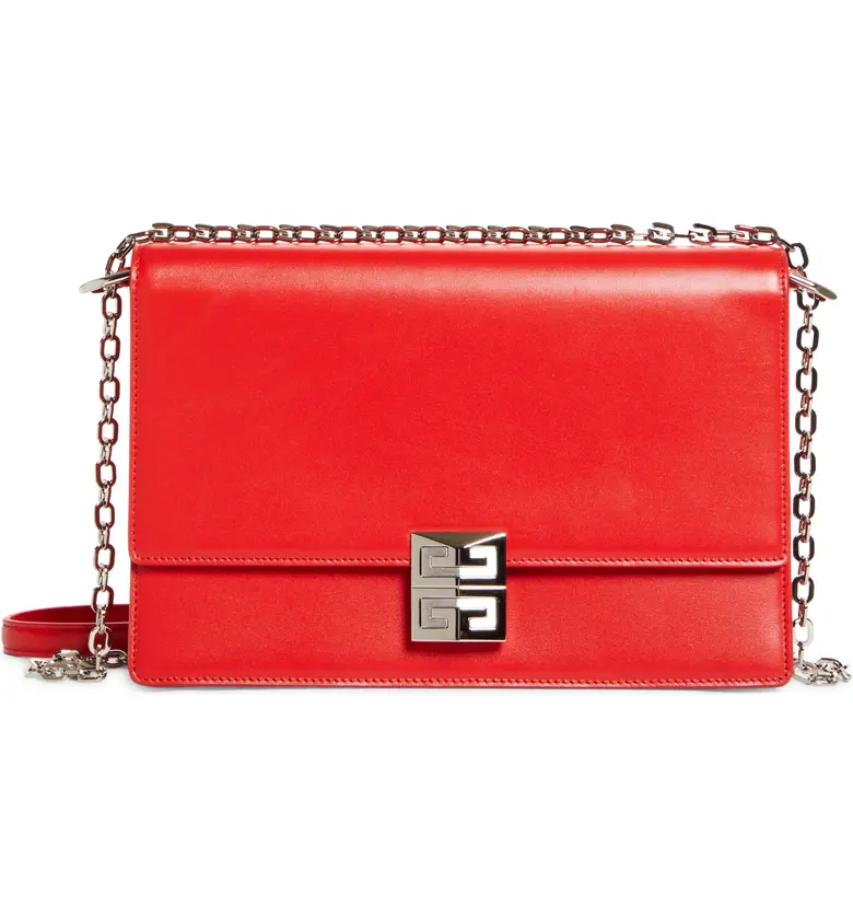 Givenchy 4G Leather Shoulder Bag_RED