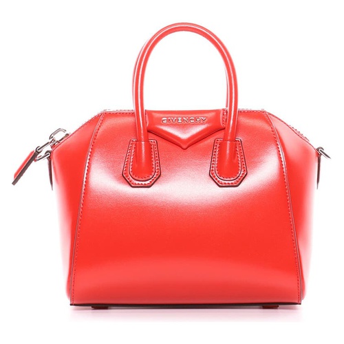 지방시 Givenchy Mini Antigona Box Leather Satchel_RED