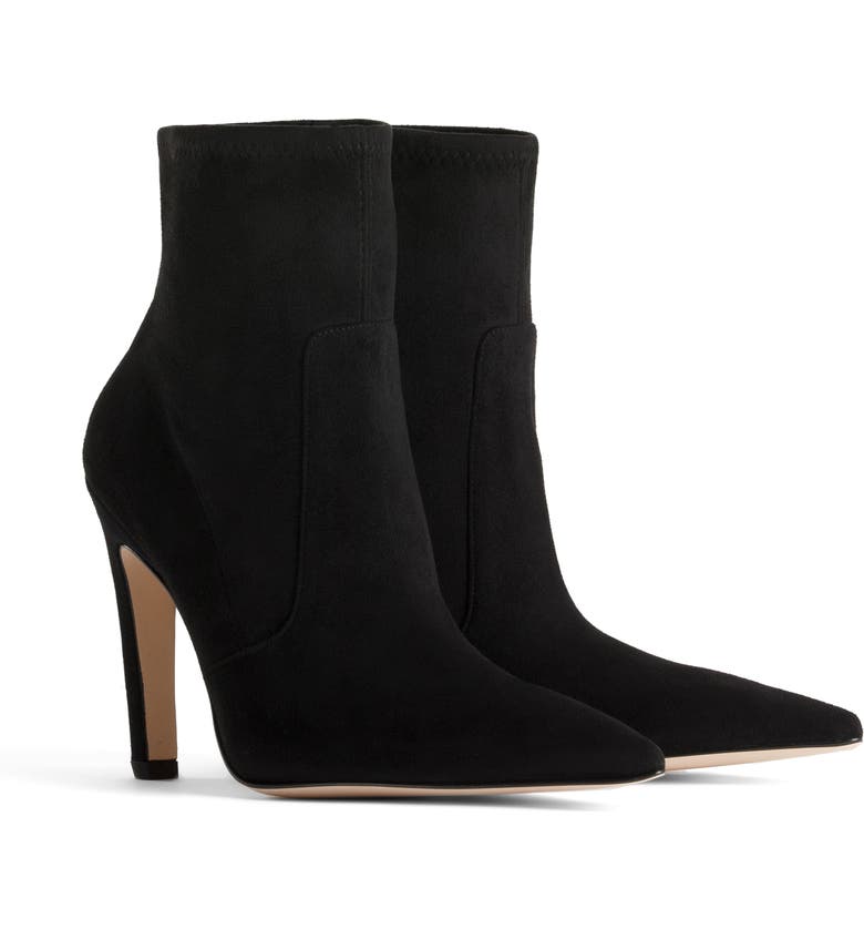 Good American The Icon Bootie_BLACK SUEDE