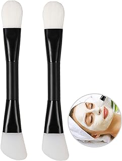 GOYAN 2Pcs Dual Sided Face Mask Brushes, Knife Shaped Soft Silicone Facial Mud Mask Applicator Brush, Mask Beauty Tool for Makeup, Foundation, Cream, Mud, Clay, Mixed Mask and Body Lotio