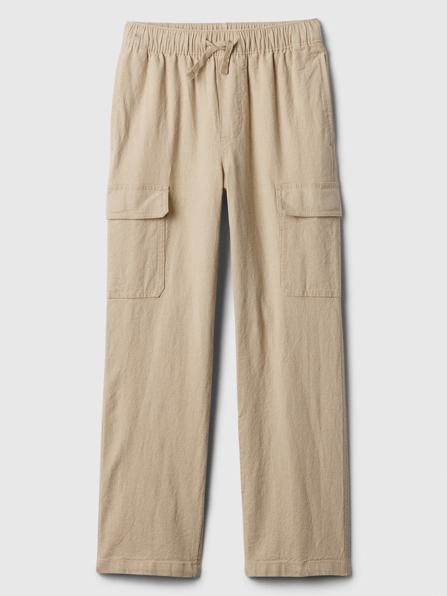 갭 Kids Linen-Blend Pull-On Cargo Pants