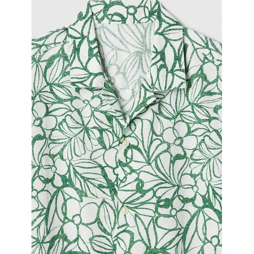 갭 Linen-Blend Vacay Shirt in Standard Fit