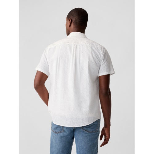 갭 Seersucker Shirt in Standard Fit