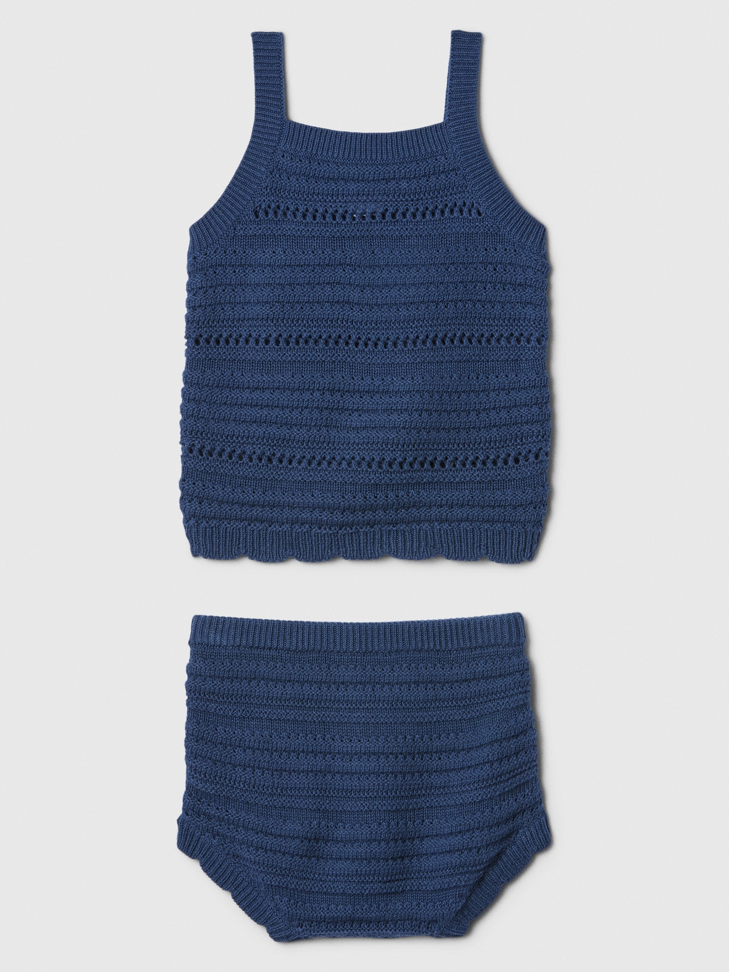 갭 Baby Crochet Two-Piece Outfit Set