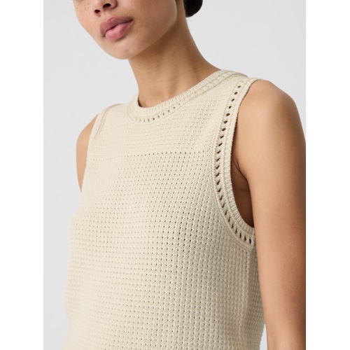 갭 Crochet High Neck Sweater Tank