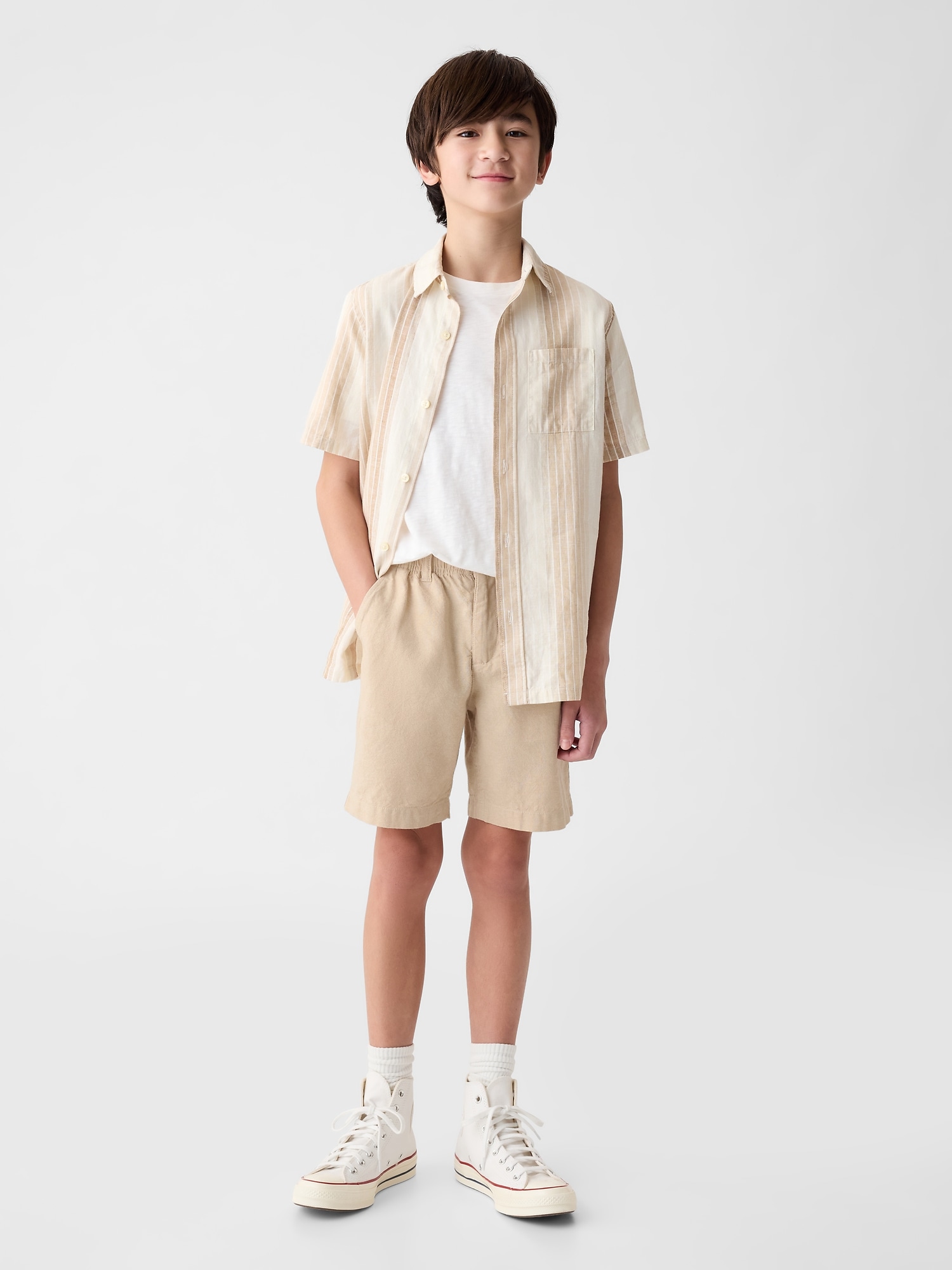 Kids Linen-Cotton Shorts