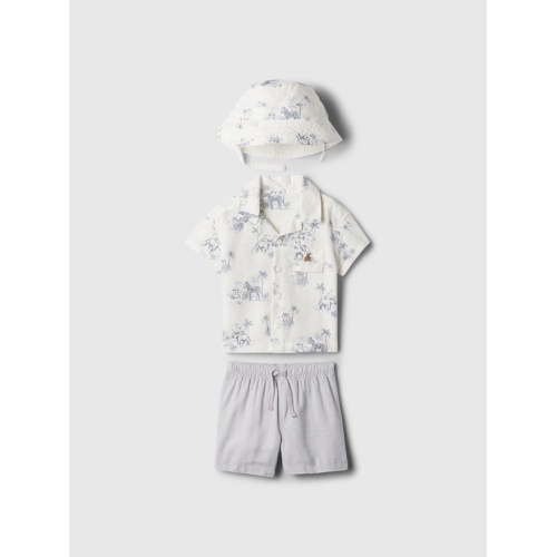 갭 Baby Linen-Cotton Outfit Set