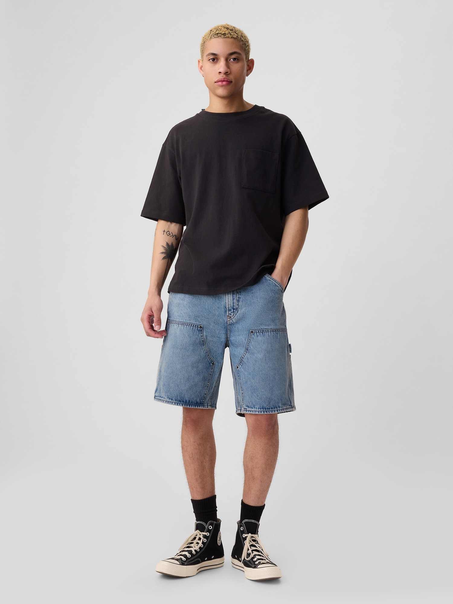 갭 90s Loose Carpenter Denim Shorts