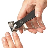 GlossyEnd EZ Grip 360 Degree Rotary Stainless Steel Sharp Blade Fingernail Toenail Clipper, Trimmer And Cutter