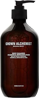 Grown Alchemist Body Cleanser - Chamomile, Bergamot & Rosewood - Vegan Moisturizing Body Wash Gel, Clean Skincare (500ml / 16.9oz Pump Bottle)