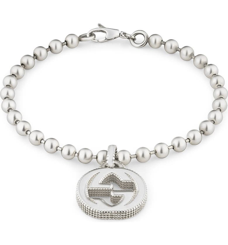 구찌 Gucci Silver Interlocking-G Line Bracelet_STERLING SILVER
