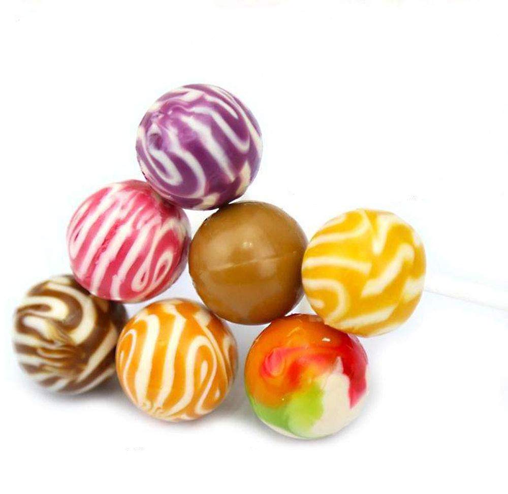 HELENOU666 Hard Candy Lollipop Multi-Flavor Mixed 20pcs