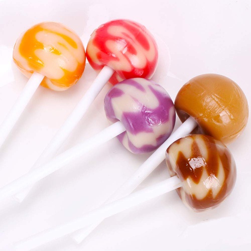  HELENOU666 Hard Candy Lollipop Multi-Flavor Mixed 20pcs