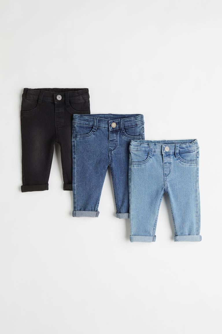 H&M 3-pack Comfort Stretch Skinny Fit Jeans