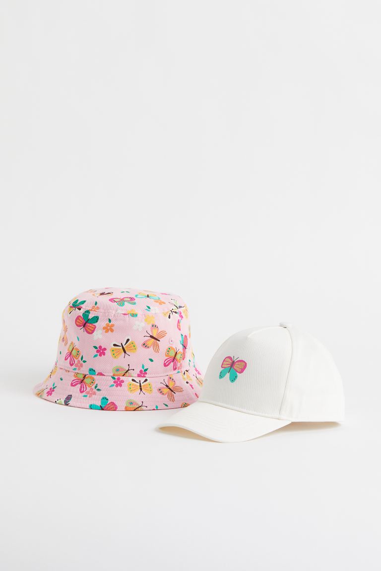 H&M 2-piece Cap and Bucket Hat Set