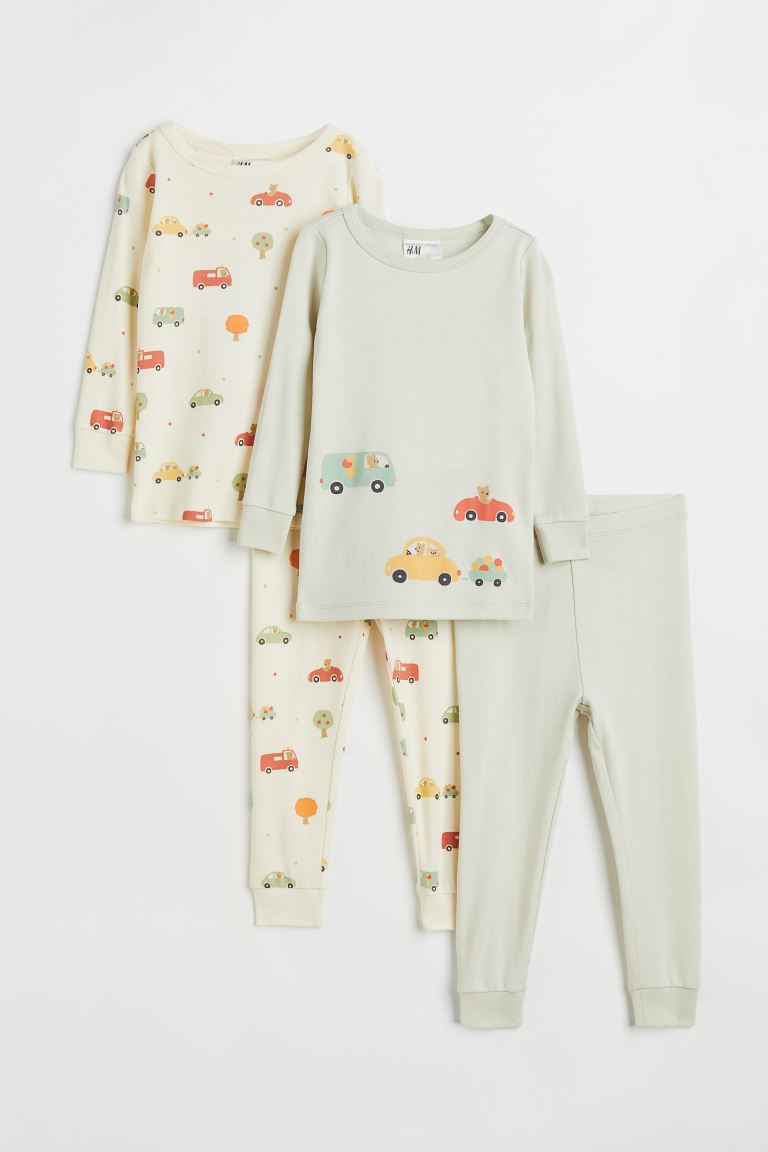 H&M 2-pack Printed Cotton Pajamas