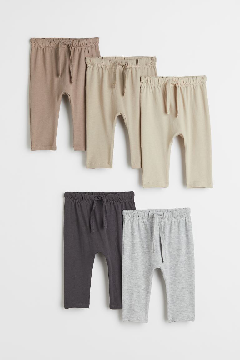 H&M 5-pack Cotton Jersey Joggers