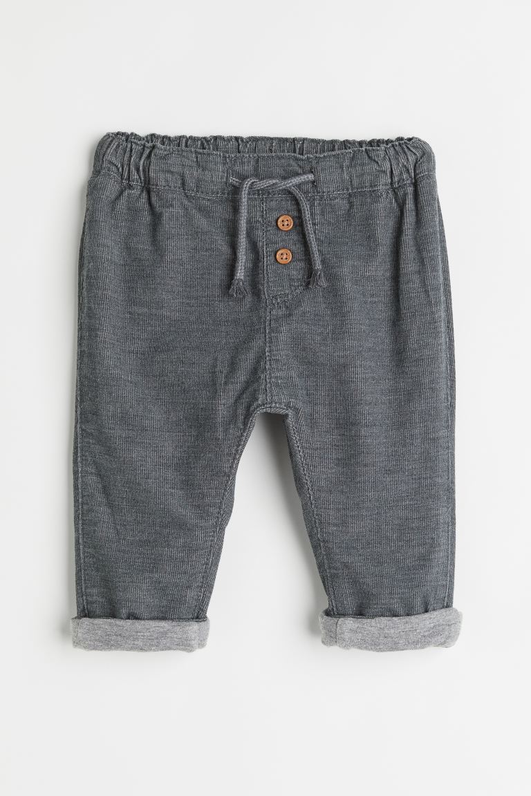 H&M Fully Lined Corduroy Pants