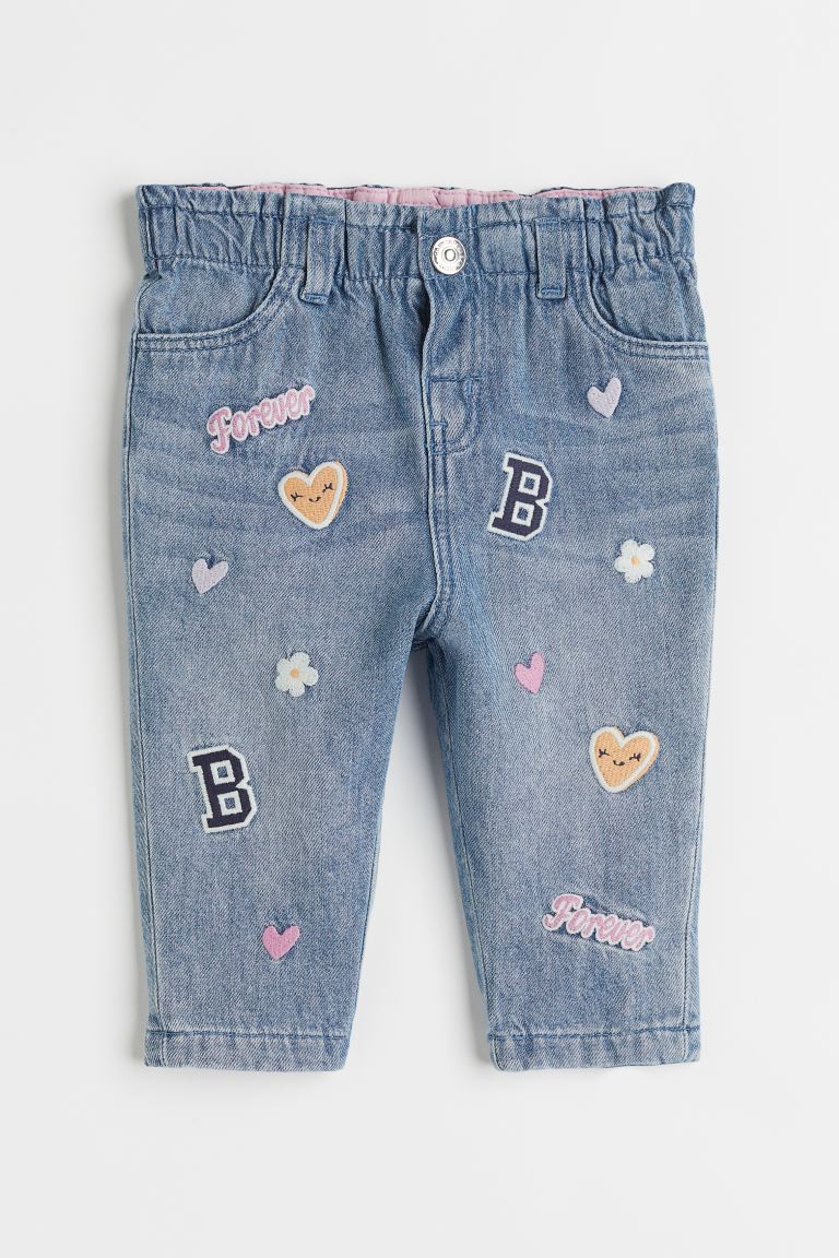 H&M Embroidered Jeans
