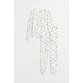 H&M Ribbed Cotton Pajamas