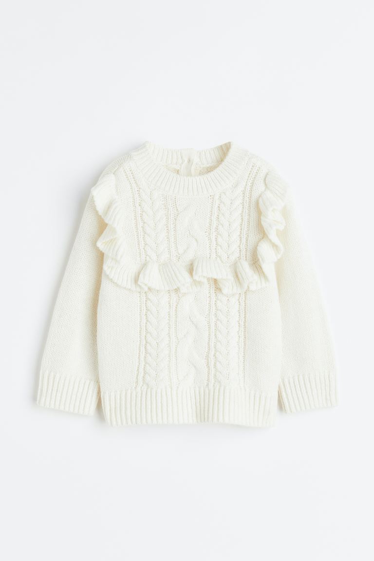 H&M Ruffle-trimmed Sweater
