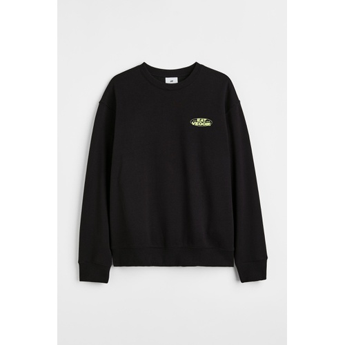 에이치앤엠 H&M Relaxed Fit Printed Sweatshirt