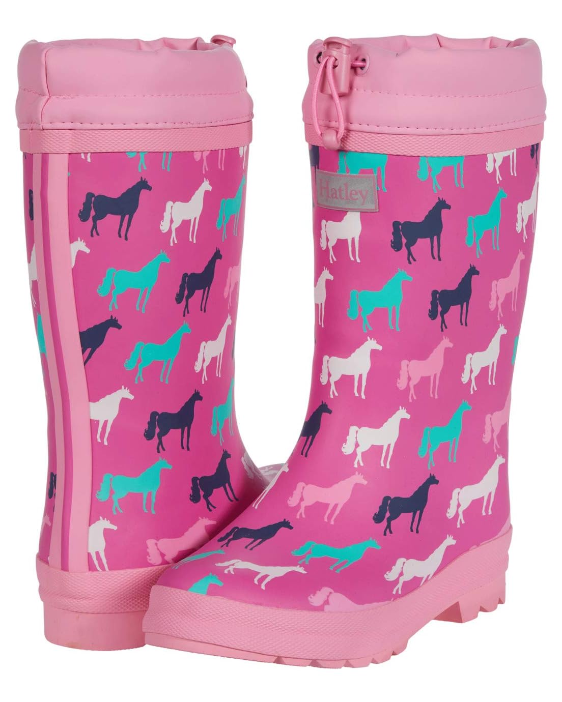 해틀리 Hatley Kids Horse Silhouettes Sherpa Lined Rain Boots (Toddleru002FLittle Kid)