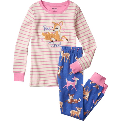 해틀리 Hatley Kids Sweet Fawns Organic Cotton Applique Pajama Set (Toddleru002FLittle Kidsu002FBig Kids)