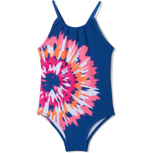 해틀리 Hatley Kids Shibori Tie-Dye Gather Front Swimsuit (Toddler/Little Kids/Big Kids)