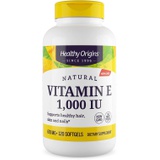 Healthy Origins Vitamin E 1,000 IU (Natural, Non-GMO, Gluten Free, Skin Support, Cardiovascular Support), 120 Softgels