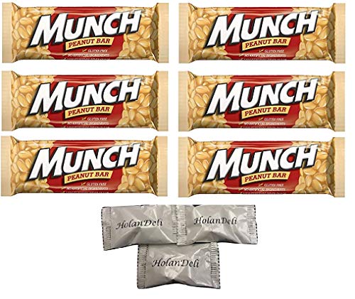 (Pack of 6) Munch Nut Bars. Includes HolanDeli Mints