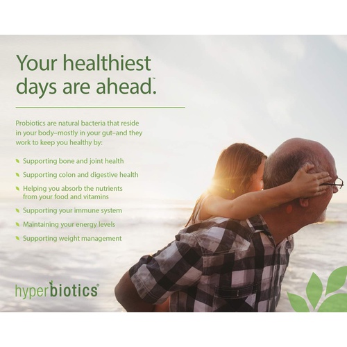  Hyperbiotics Vegan Pro Bifido Tablets Probiotics for Women & Men, Adults Over 50 Digestive Health, Immune Support Nutritional Supplement, Time Released 60 Count