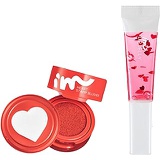 IM MEME IM Heart Stamp Blusher 001 Beloved Red + IM Lip Jelly 002 Berry Jelly Bundle