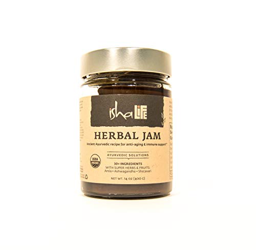 Isha Natural Fruit, Herb and Spice Jam with Anti-Aging and Antioxidant Properties, Ayurveda Recipe Boosts Immunity, Cleanses Body, and Increases Metabolism. USDA Organic Herbal Spr