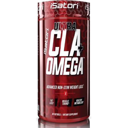  iSatori Ultra CLA - Omega 3 6 9 Safflower Oil Fish Oil Conjugated Linoleic Acid - Natural Weight Loss Exercise Enhancement Fat Burner Muscle Toner - Stimulant Free Dietary Suppleme