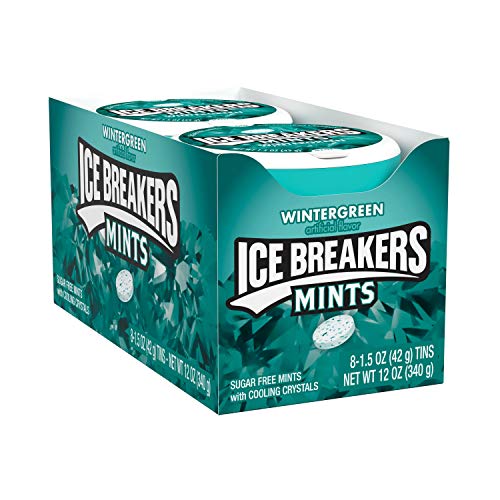 Ice Breakers Mints, Wintergreen, Sugar Free, 1.5 Ounce (8 Count)
