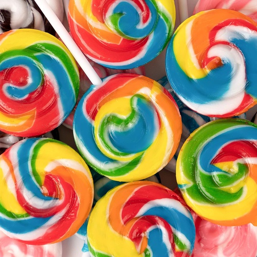  Imagine Splash Rainbow Swirl Pops - 40 Suckers