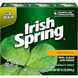 Irish Spring Deodorant Bar Soap, Original, 3 Bar Green Irish Spring, 11.1 Ounce