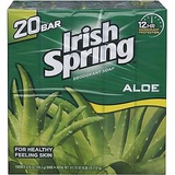 Irish Spring Aloe Bar Soap 3.75 Oz-pack of 20 Bars