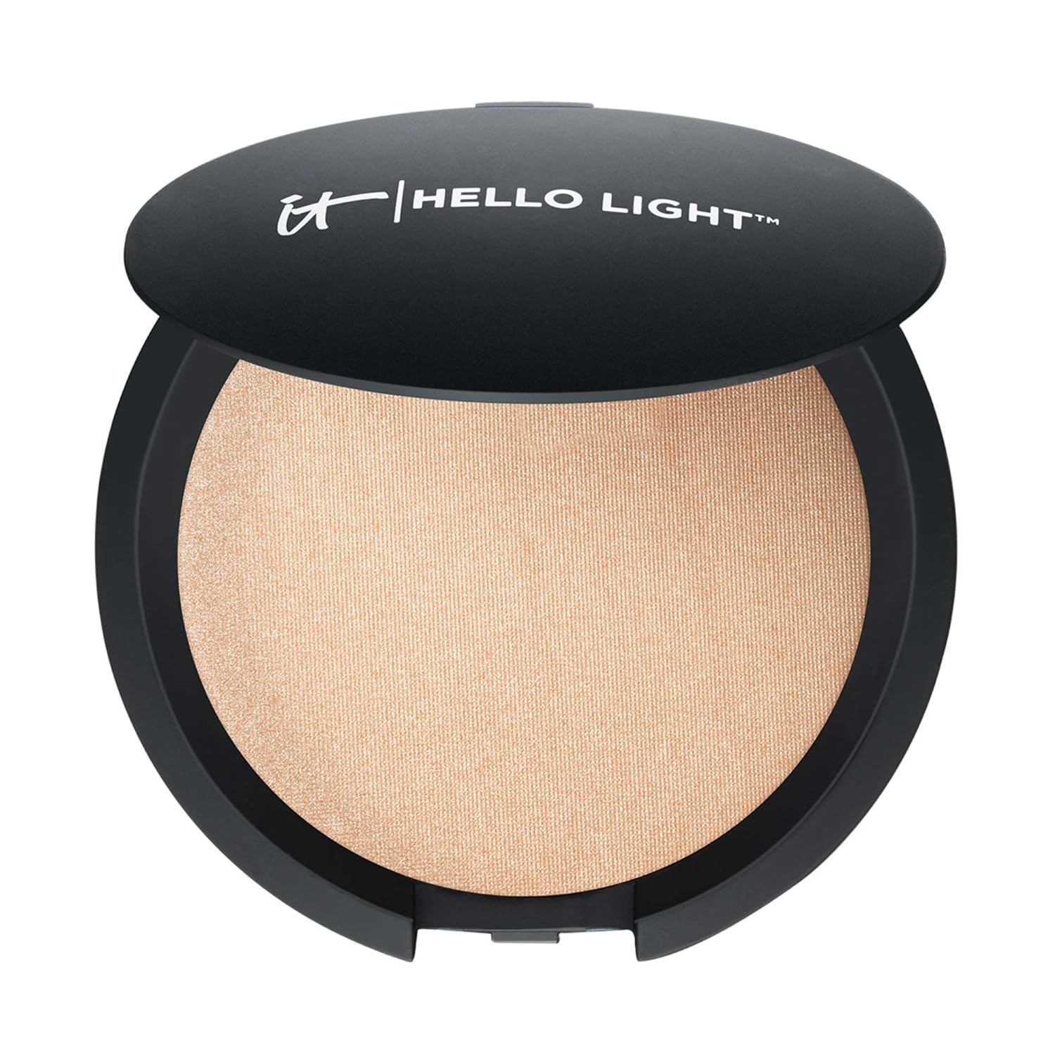  IT Cosmetics Hello Light Powder Luminizer - Anti-Aging Highlighter - Brightens, Hydrates & Awakens Skin - With Silk, Hydrolyzed Collagen, Peptides & Antioxidants - 0.33 oz