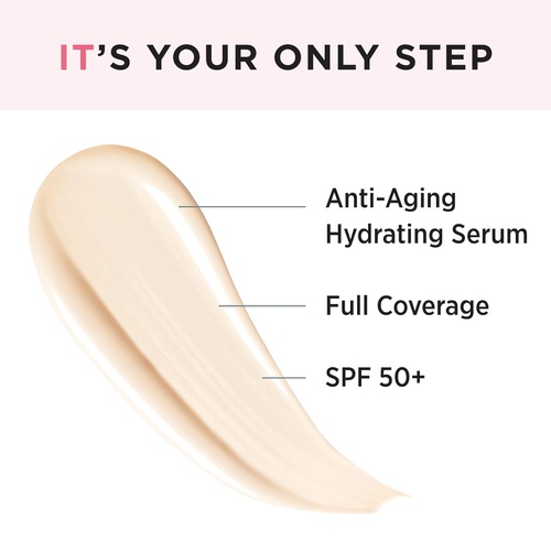  IT Cosmetics Your Skin But Better CC+ Cream, Fair (W) - Color Correcting Cream, Full-Coverage Foundation, Anti-Aging Serum & SPF 50+ Sunscreen - Natural Finish - 1.08 fl oz