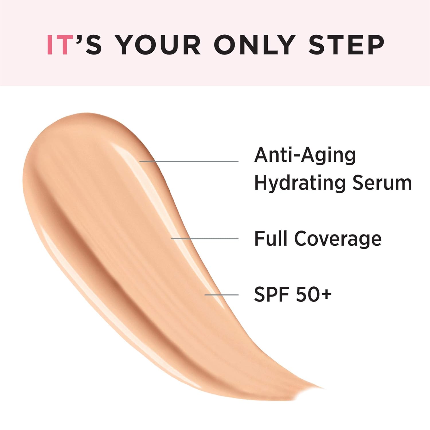  IT Cosmetics Your Skin But Better CC+ Cream, Neutral Medium (N) - Color Correcting Cream, Full-Coverage Foundation, Anti-Aging Serum & SPF 50+ Sunscreen - Natural Finish - 1.08 fl