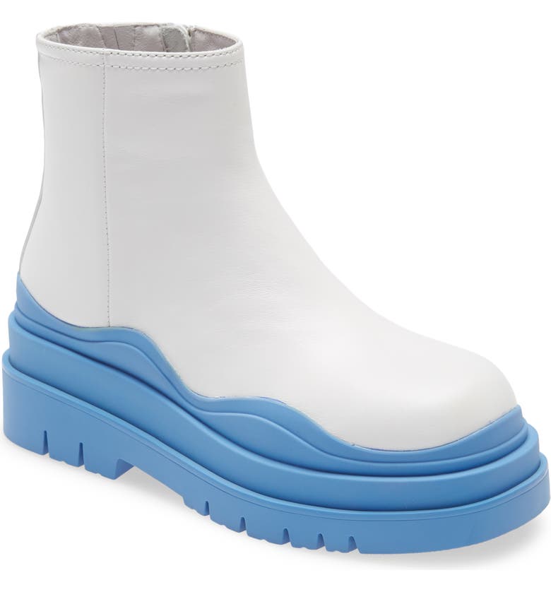 Jeffrey Campbell Loading Bootie_WHITE/ BLUE