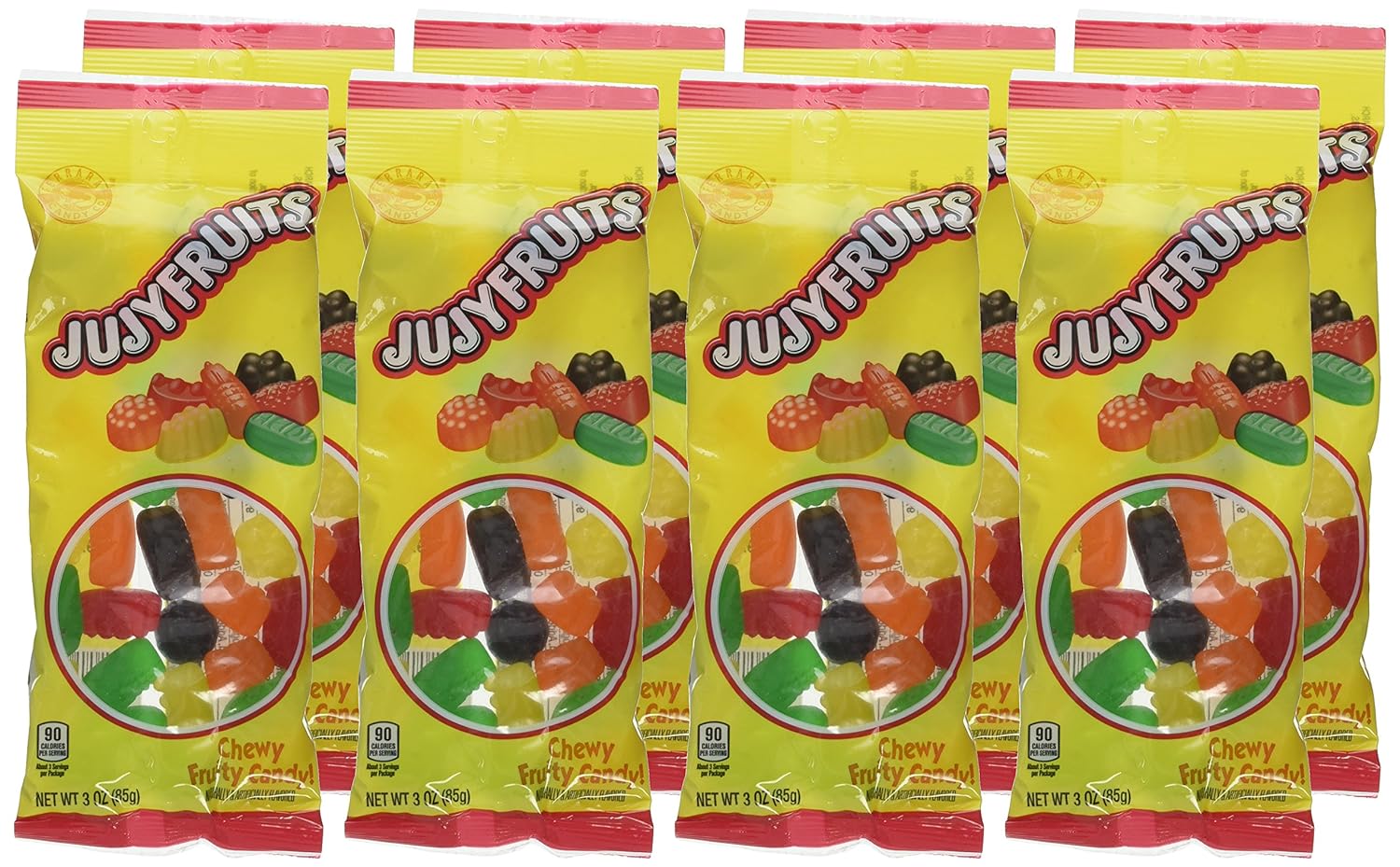  Jujyfruits Candy, 3 Ounce, Pack of 8