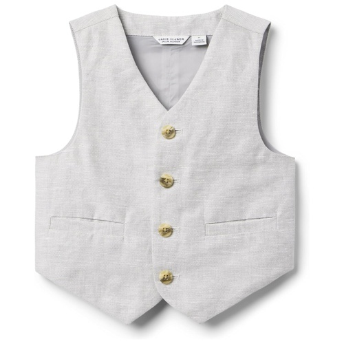 쟈니앤잭 Janie and Jack Linen Dress Up Vest (Toddler/Little Kids/Big Kids)